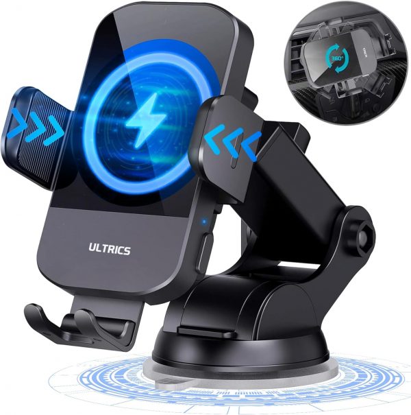 Wireless Car Charger, 15W Fast Charging Car Phone Holder Wir... - Image 2