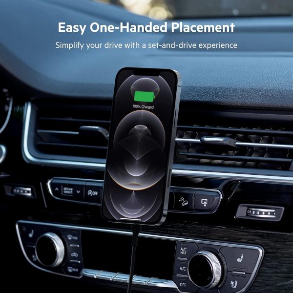Belkin BoostCharge Wireless Magnetic Car Charger, Phone Moun... - Image 6