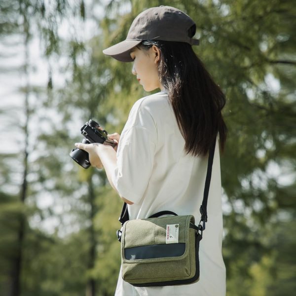 Besnfoto Camera Bag Small Mirrorless Camera Shoulder Bag Pur... - Image 7