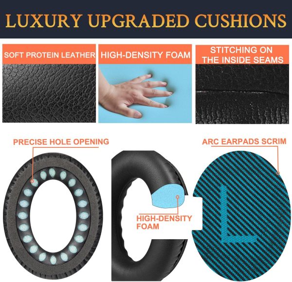 SoloWIT Protein Leather Earpads Cushions for Bose Headphones... - Image 6