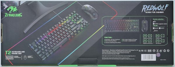 RGB Gaming Keyboard & Mouse, 88 Keys Rainbow Backlit, QWERTY... - Image 12