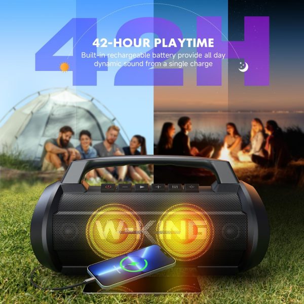 W-KING 120W Max Bluetooth Speaker, IPX6 Waterproof Portable ... - Image 5