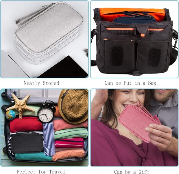 YWKJDDM Electronics Accessories Organiser Bag, Double-Layer ... - Image 9