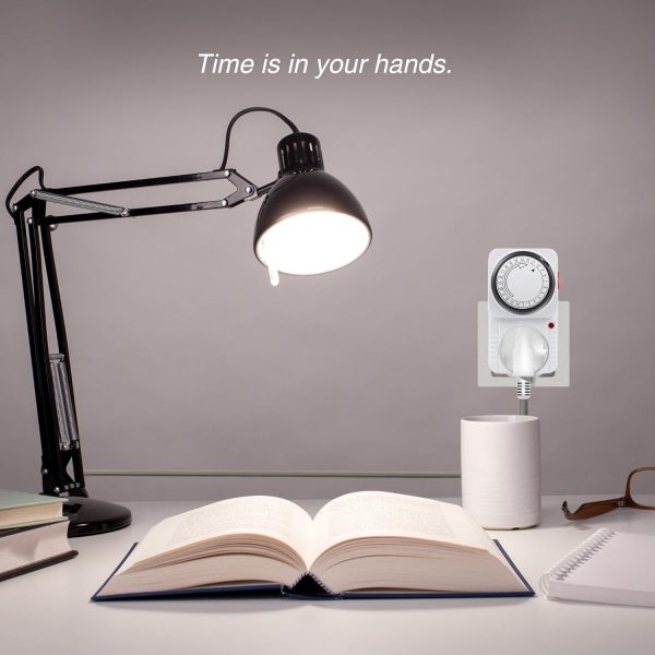HBN 24 Hour Programmable Mechanical Timer Plug Switch, Energ... - Image 8