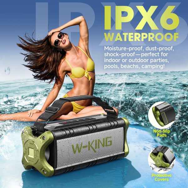 W-KING 90W Max Loud Portable Bluetooth Speaker, IPX6 Waterpr... - Image 4