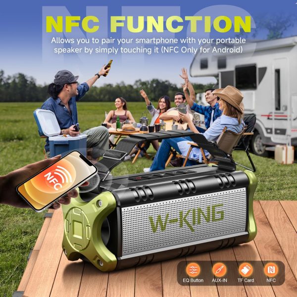 W-KING 90W Max Loud Portable Bluetooth Speaker, IPX6 Waterpr... - Image 8