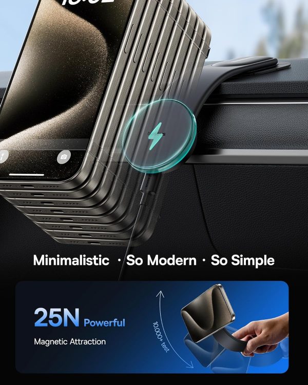 Baseus C02 Pro Magsafe Car Mount Charger, 15W Wireless Car P... - Image 5