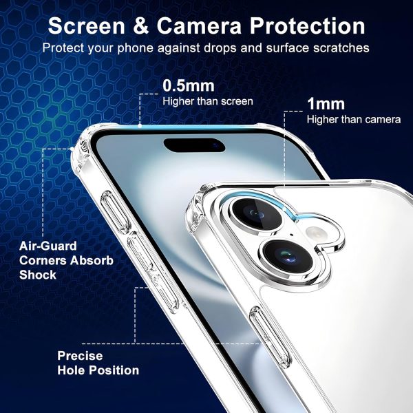 Whioltl Clear Case for iPhone 16 6.1-inch, Non-Yellowing Pho... - Image 5