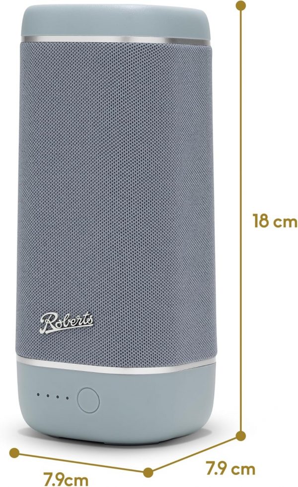Roberts REUNION Waterproof IPX7 Bluetooth Speaker, Duck Egg - Image 6