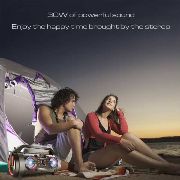 TENMIYA Portable Bluetooth Speakers, 30W Loud Outdoor Speake... - Image 6