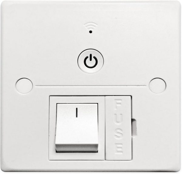 WiFi Fused Spur Connection Unit - 13A - White - Switch ON/Of... - Image 2