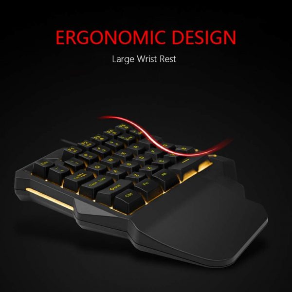 RedThunder One-Handed RGB Gaming Keyboard and Mouse Combo, 3... - Image 8