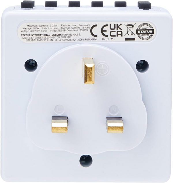 STATUS Timer Switch | 7 Day Digital Timer Light Switch | Whi... - Image 4