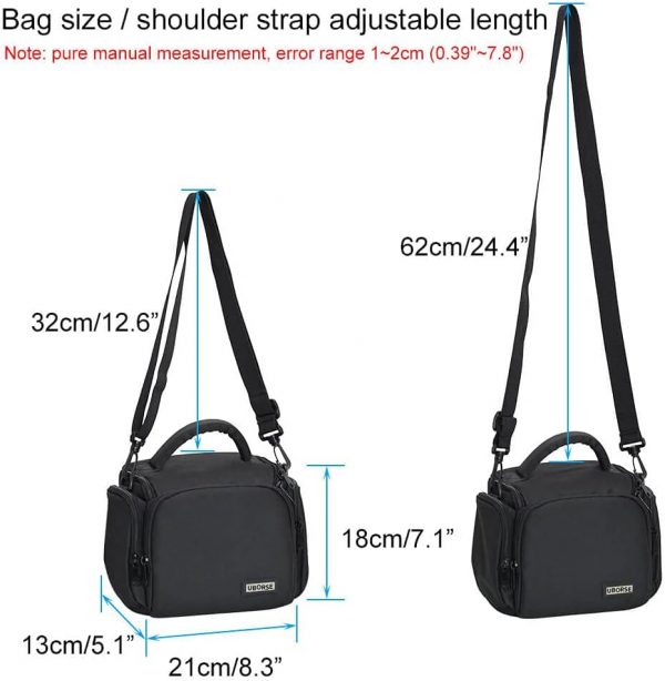 UBORSE Camera Bag DSLR SLR Camera Case Waterproof Portable A... - Image 3