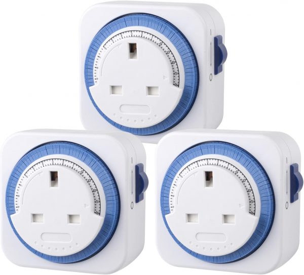 HBN Mechanical Timer Plug Socket, 24 Hour Programmable Energ... - Image 2