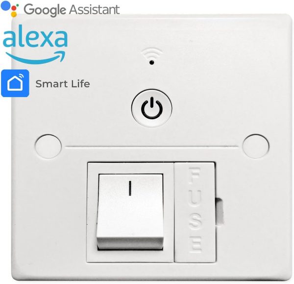 WiFi Fused Spur Connection Unit - 13A - White - Switch ON/Of... - Image 3