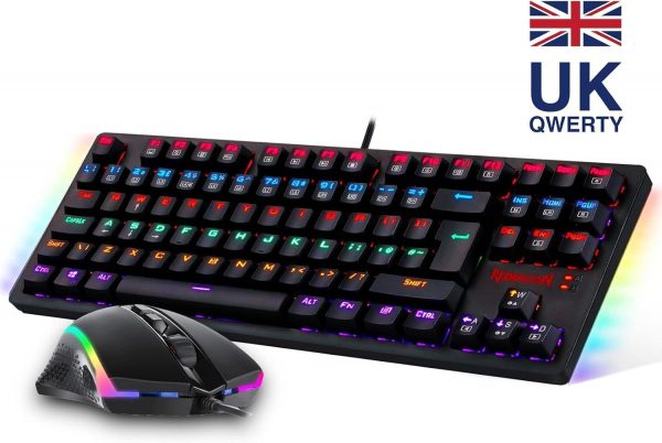 Redragon S113 Gaming Keyboard and Mouse Combo Wired Mechanic... - Image 2