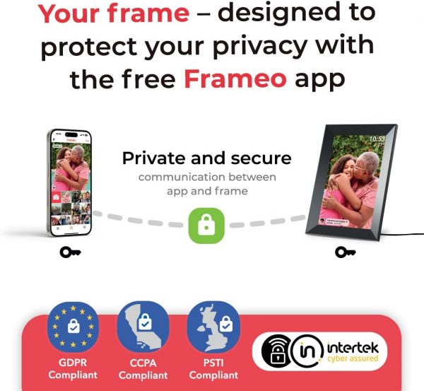 ARJudy Digital Photo Frame 10.1IN, Wifi Frameo Electronic Pi... - Image 7