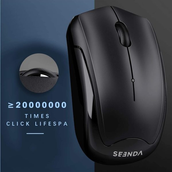 Wireless Keyboard and Mouse Set, 2.4G Wireless Keyboard Mous... - Image 6