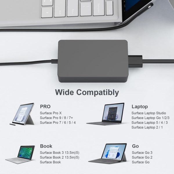 Surface Laptop Charger 15V 4A 65W Surface Pro Power Supply C... - Image 3