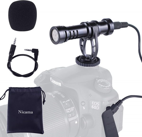 Nicama SGM6 Mini 3.5mm Condenser Shotgun Interview Camera Mi... - Image 10