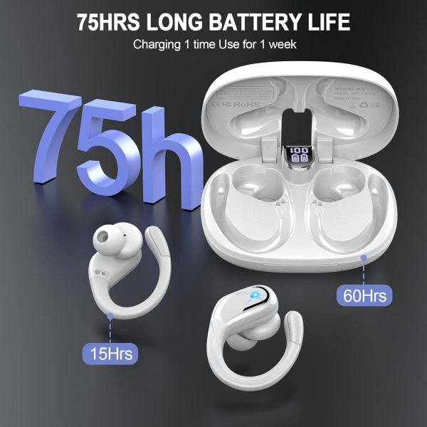 Wireless Earbuds, Bluetooth 5.4 Headphones Sport, 75H Hi-Fi ... - Image 6