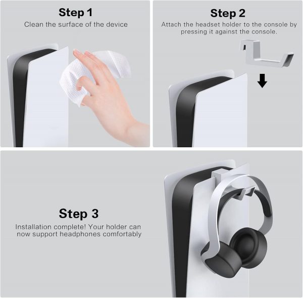 NexiGo PS5 Headphone Holder, [Minimalist Design] Mini Headph... - Image 6