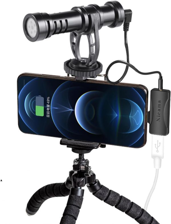 Nicama SGM6 Mini 3.5mm Condenser Shotgun Interview Camera Mi... - Image 6