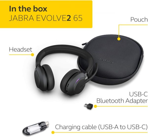 Jabra Evolve2 65 Wireless PC Headset – Noise Cancelling Micr... - Image 4