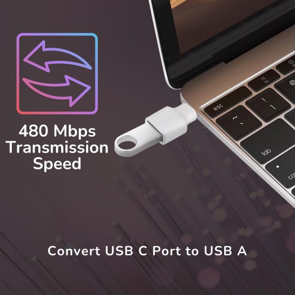 USB C to USB Adapter, USB C Adapter, Type C Male to USB 3.1 ... - Image 3