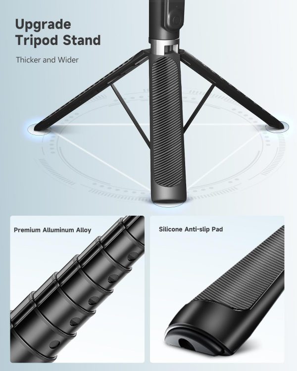 RISEOFLE Phone Tripod & Selfie Stick, 180cm Aluminum All in ... - Image 3