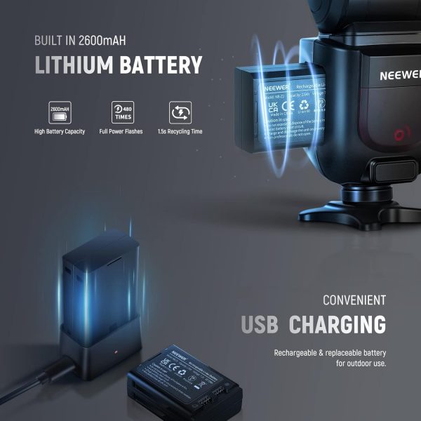 NEEWER Z1-C TTL Round Head Flash Speedlite for Canon DSLR Ca... - Image 6