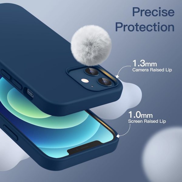 JETech Silicone Case for iPhone 12/12 Pro 6.1-Inch, Silky-So... - Image 6