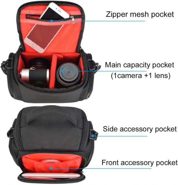 UBORSE Camera Bag DSLR SLR Camera Case Waterproof Portable A... - Image 4