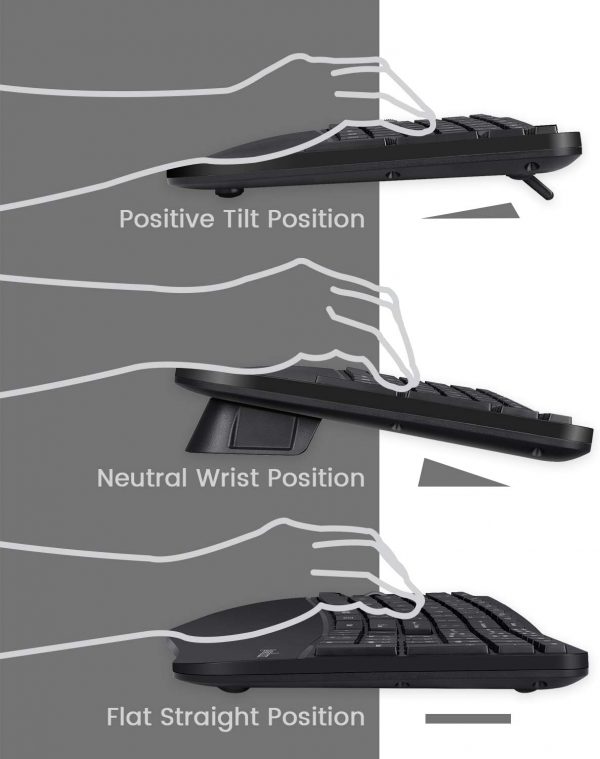 Perixx Periduo-605, Wireless Ergonomic Split Keyboard and Ve... - Image 5