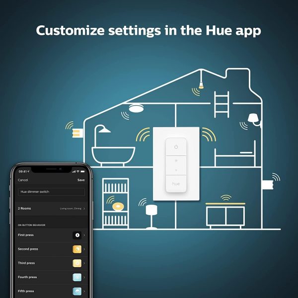 Philips Hue Smart Wireless Dimmer Switch V2 (Installation-Fr... - Image 9