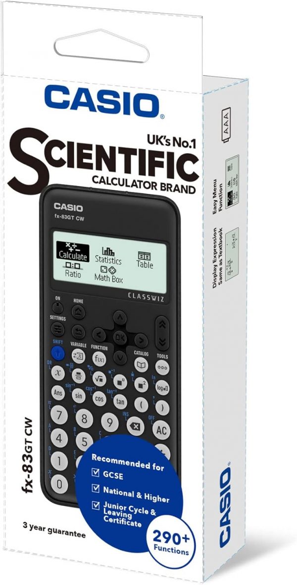 Casio fx-83GTCW Black Scientific Calculator - Image 4