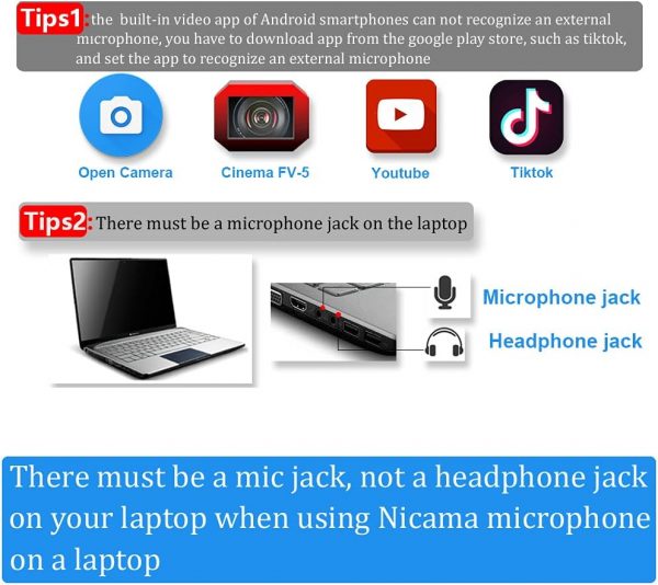 Nicama SGM6 Mini 3.5mm Condenser Shotgun Interview Camera Mi... - Image 8
