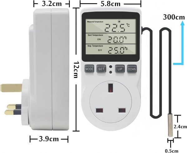 KETOTEK Digital Thermostat Plug Socket Temperature Controlle... - Image 7