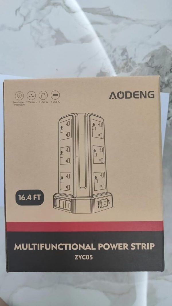 Tower Extension Lead 5M, [13A 3250W] 12 Way Extension Tower ... - Image 10
