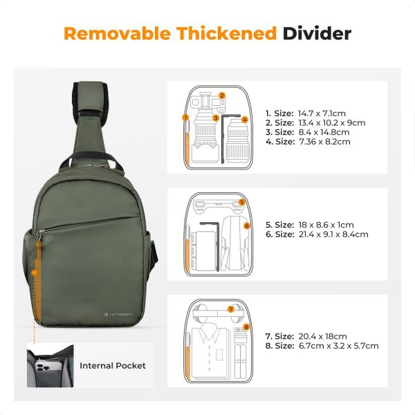 K&F Concept Lightweight Camera Bag for Photographers Camera ... - Image 3