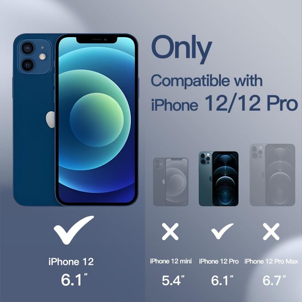 JETech Silicone Case for iPhone 12/12 Pro 6.1-Inch, Silky-So... - Image 3