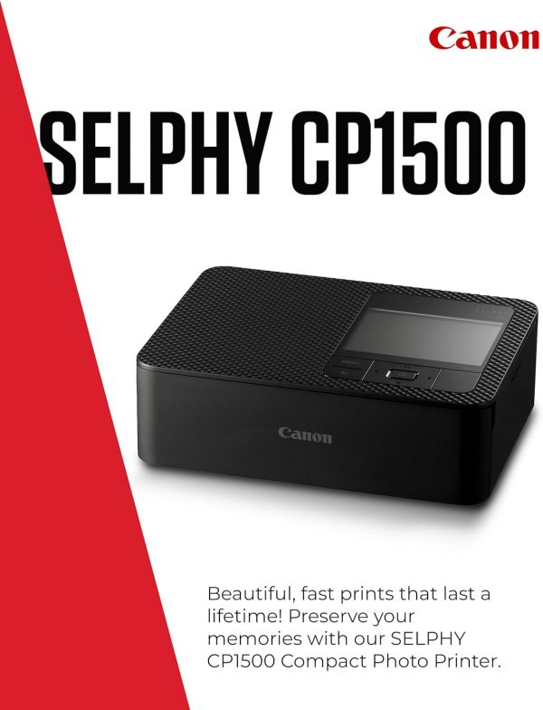 Canon SELPHY CP1500 Compact Photo Printer – Wireless Printin... - Image 3