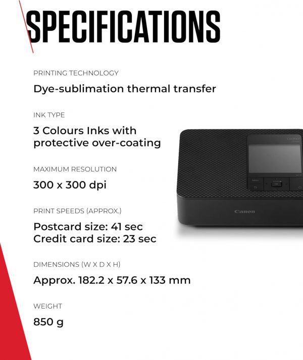 Canon SELPHY CP1500 Compact Photo Printer – Wireless Printin... - Image 9