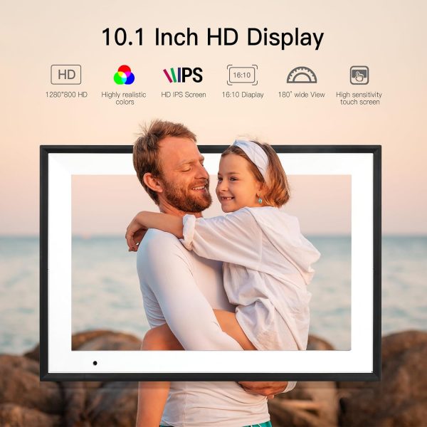 Funcare Digital Photo Frame 10.1 Inch, 1280 * 800 HD IPS Tou... - Image 7