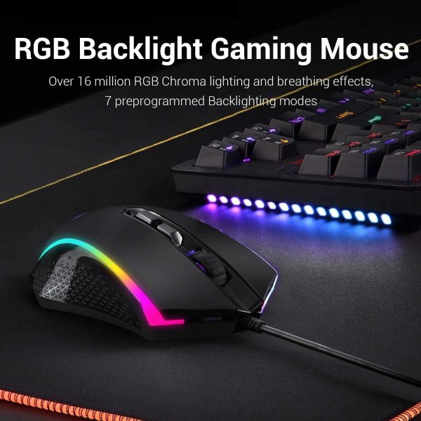 Redragon S113 Gaming Keyboard and Mouse Combo Wired Mechanic... - Image 6