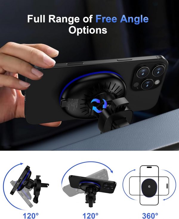 Samsung Galaxy S25 Edge Wireless Car Charger, 15W Magnetic C... - Image 7