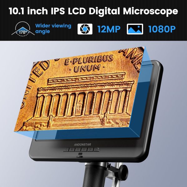 Andonstar AD210 10.1 Inch LCD Digital Microscope for Adults,... - Image 3
