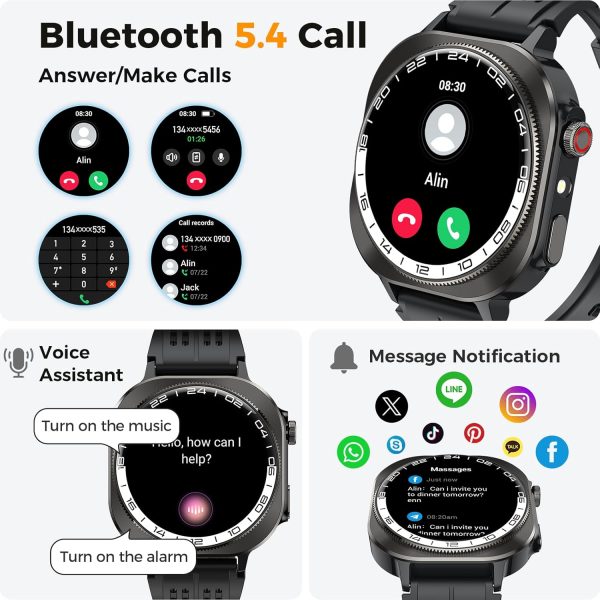 Smart Watch for Men Women (Answer/Make Call), 1.43"HD AMOLED... - Image 4