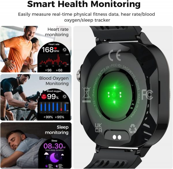 Smart Watch for Men Women (Answer/Make Call), 1.43"HD AMOLED... - Image 6